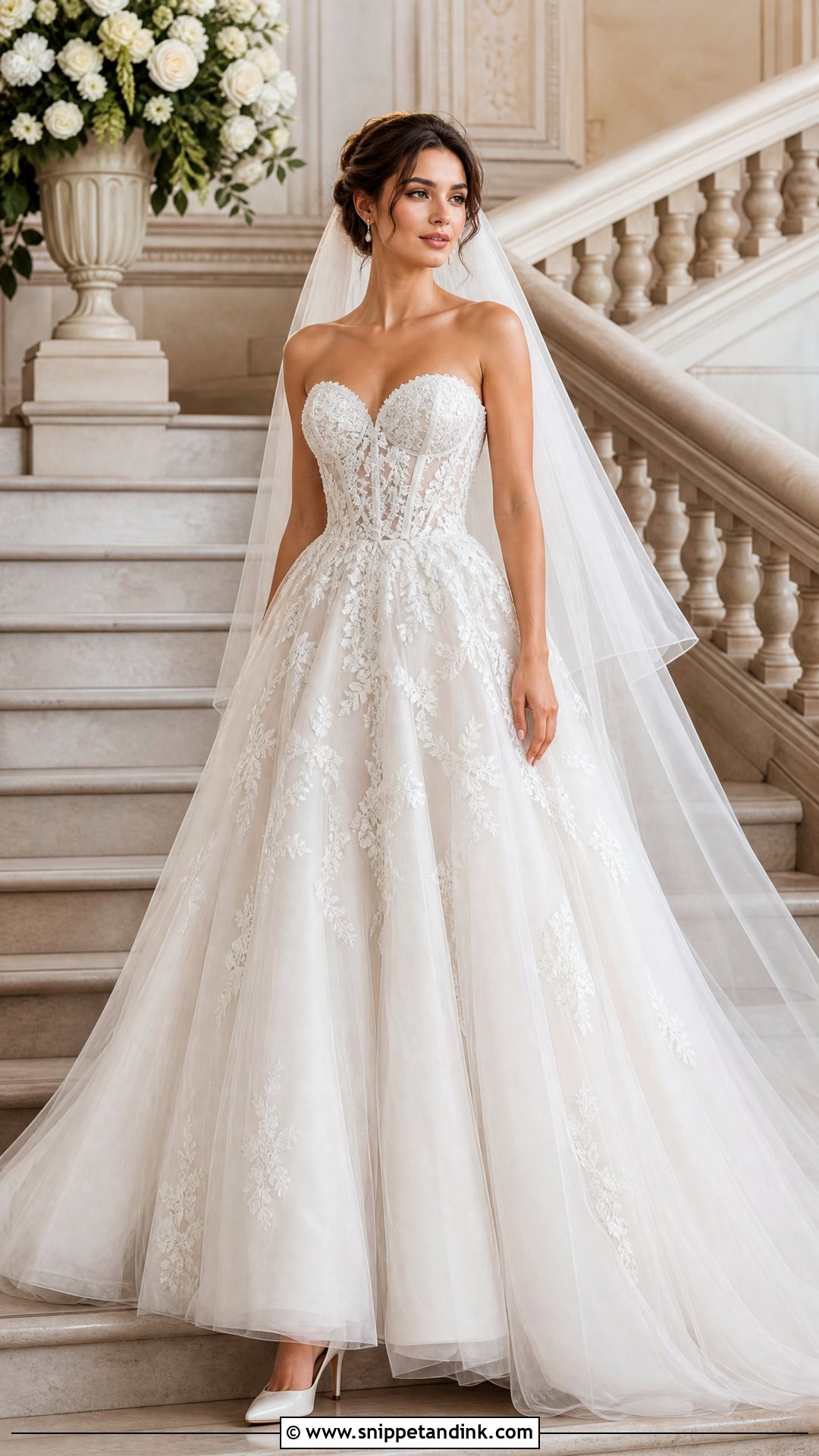 Corset Ball Gown Wedding Dress - Snippet and Ink - 20 Romantic Dreamy Wedding Dress Ideas