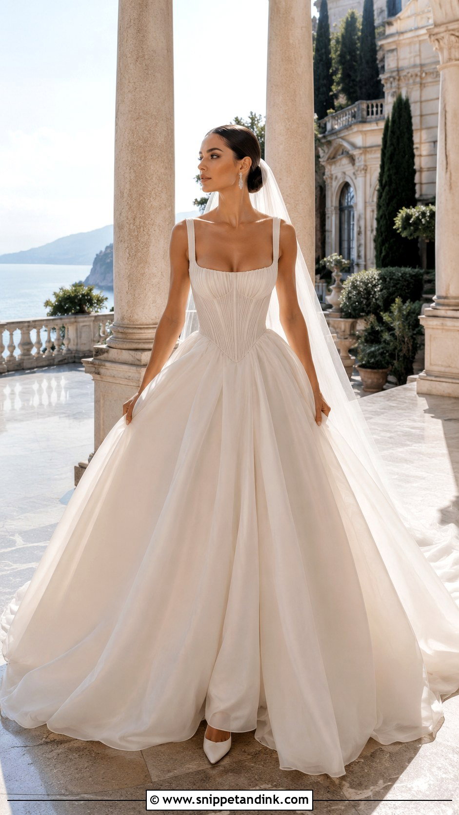 Corset Ball Gown Wedding Dress - Snippet and Ink - 20 Mediterranean Wedding Dress Ideas