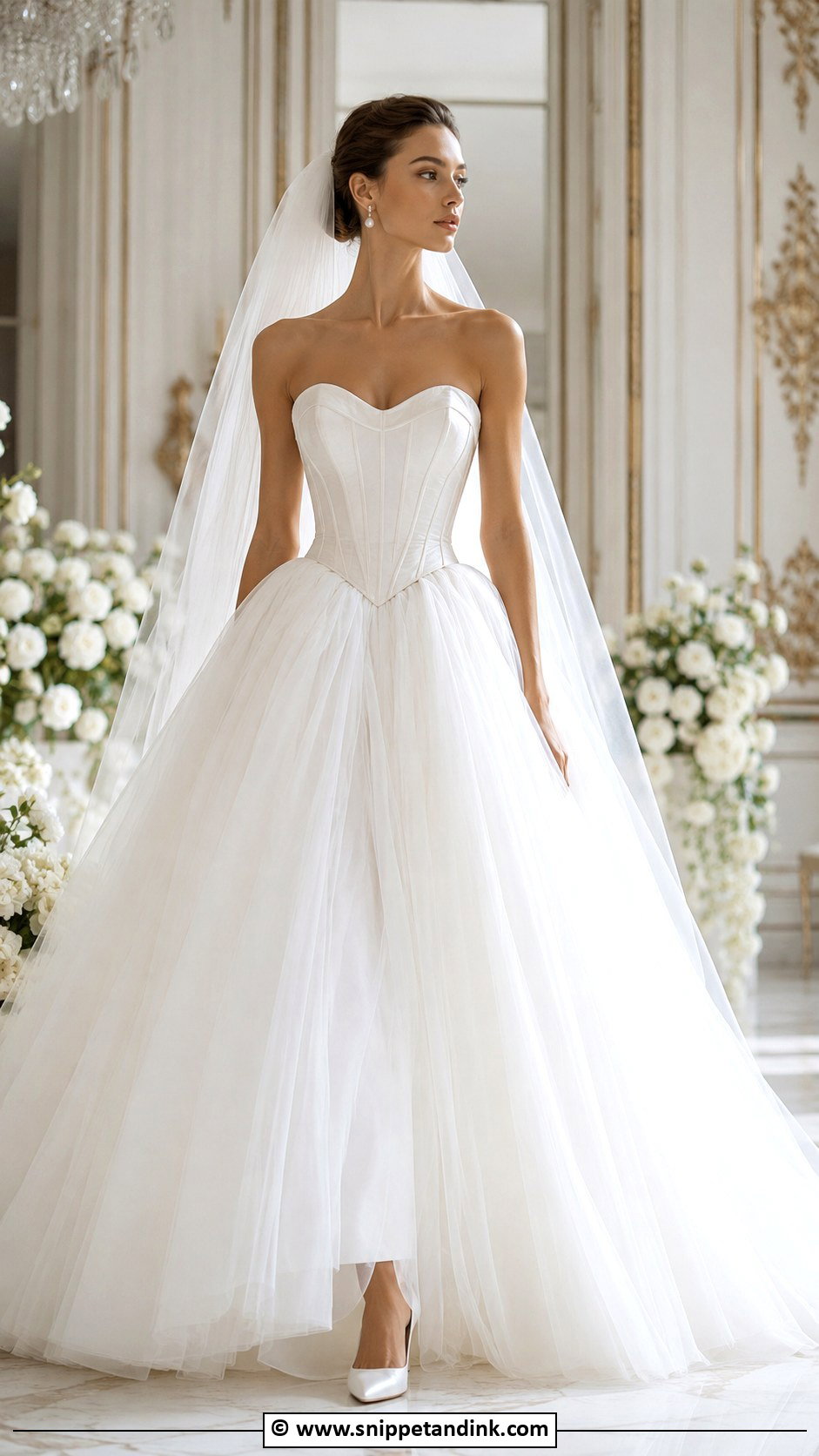 Corset Ball Gown Wedding Dress - Snippet and Ink - 25 Glam Wedding Dress Ideas
