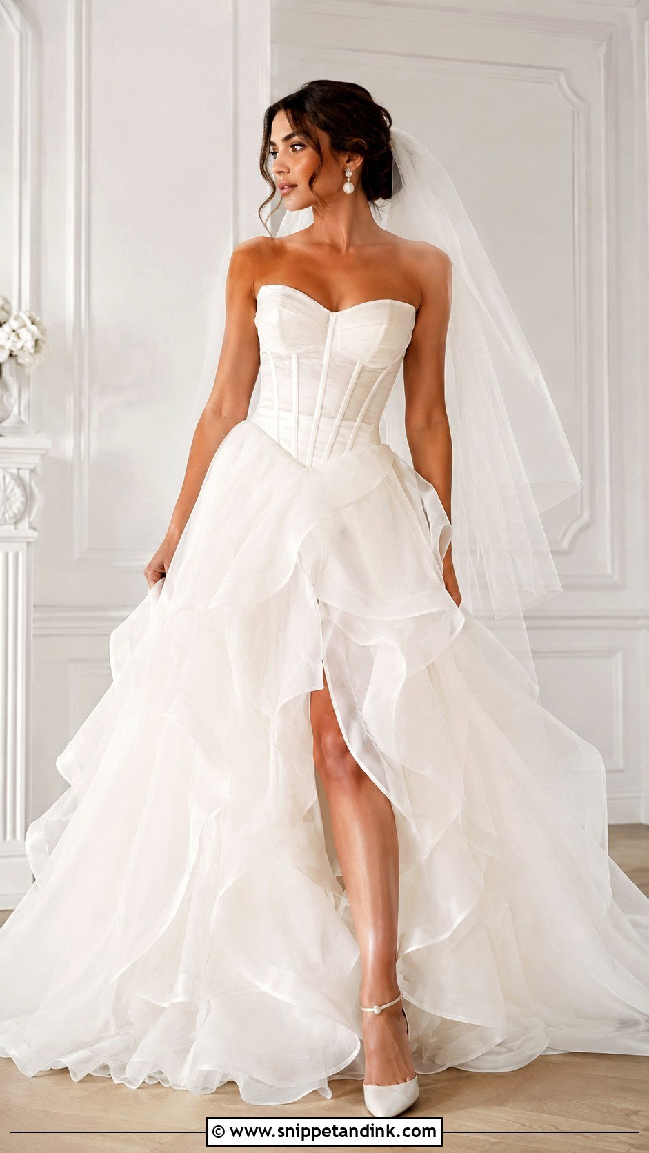 Corset Ballgown Wedding Dress - Snippet and Ink - 25 Elegant Wedding Dress Ballgown Fairytale Ideas
