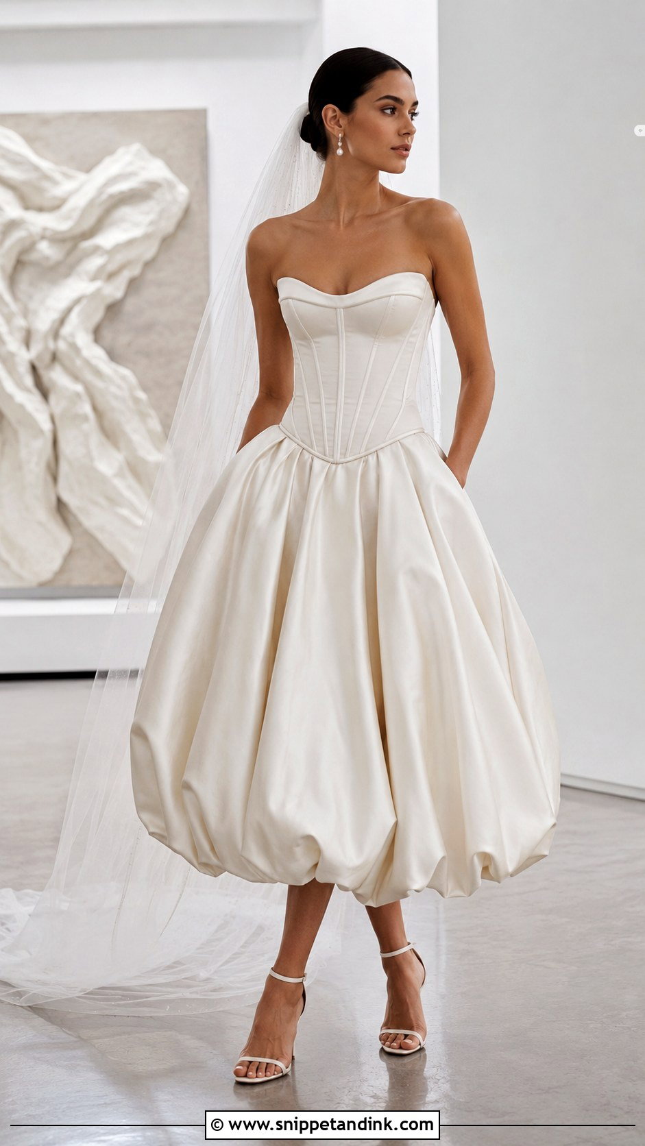 Corset Balloon Wedding Dress - Snippet and Ink - 20 Balloon Wedding Dress Ideas