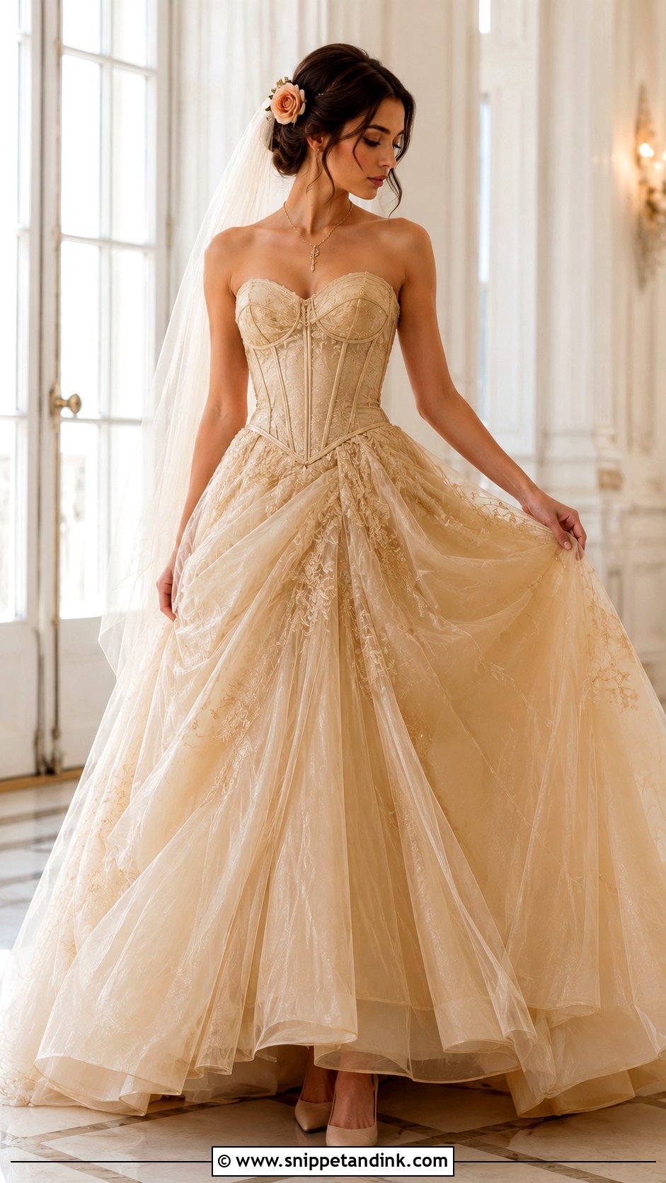 Corset Belle Wedding Dress - Snippet and Ink - 20 Beauty and the Beast Wedding Dress Ideas