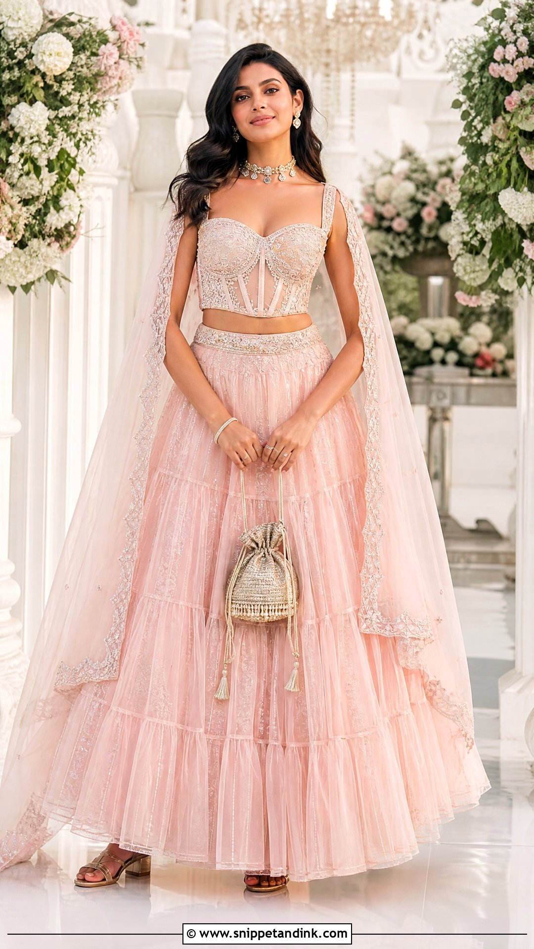 Corset Blouse Wedding Lehenga - Snippet and Ink - 20 Lenghas for Wedding Ideas