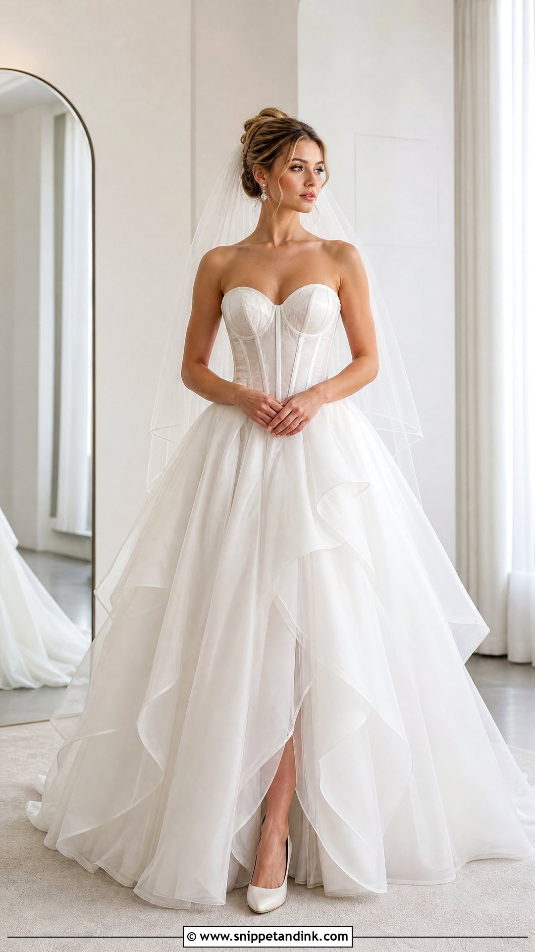 Corset Bodice Ball Gown Wedding Dress - Snippet and Ink - 20 Huge Wedding Dress Ideas