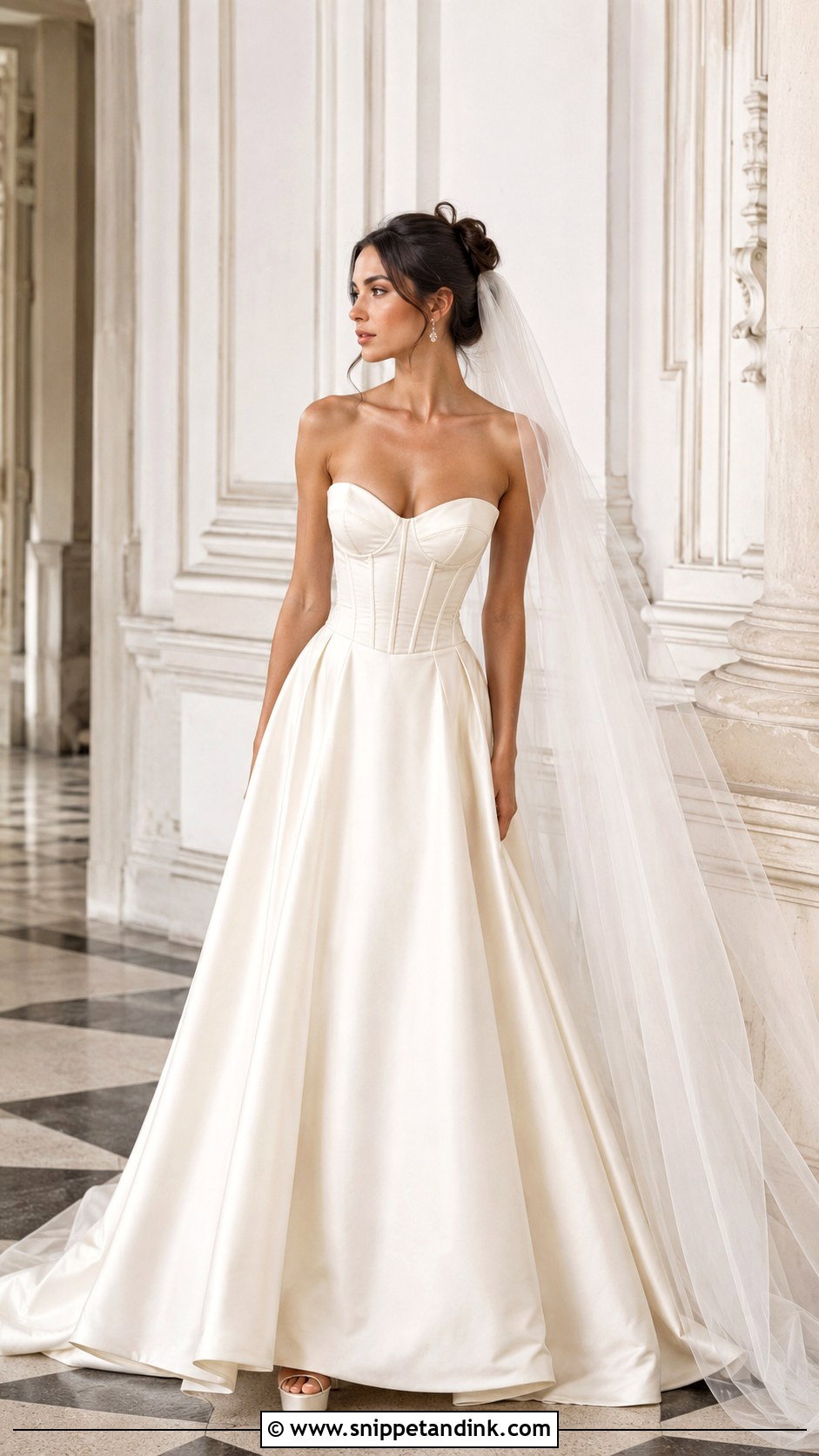Corset Bodice Bridal Dress - Snippet and Ink - 20 Chic Bridal Dress Ideas