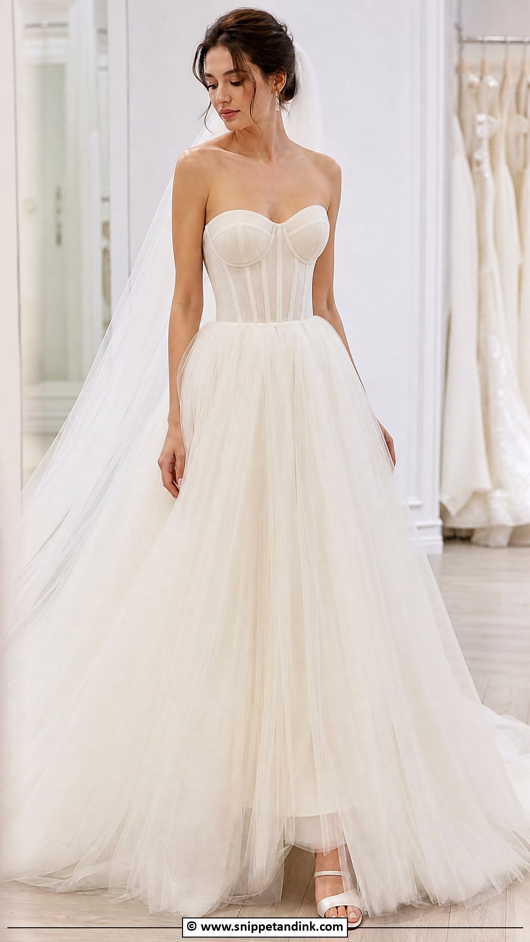 Corset Bodice Bridal Dress - Snippet and Ink - 35 Bridal Dress Ideas