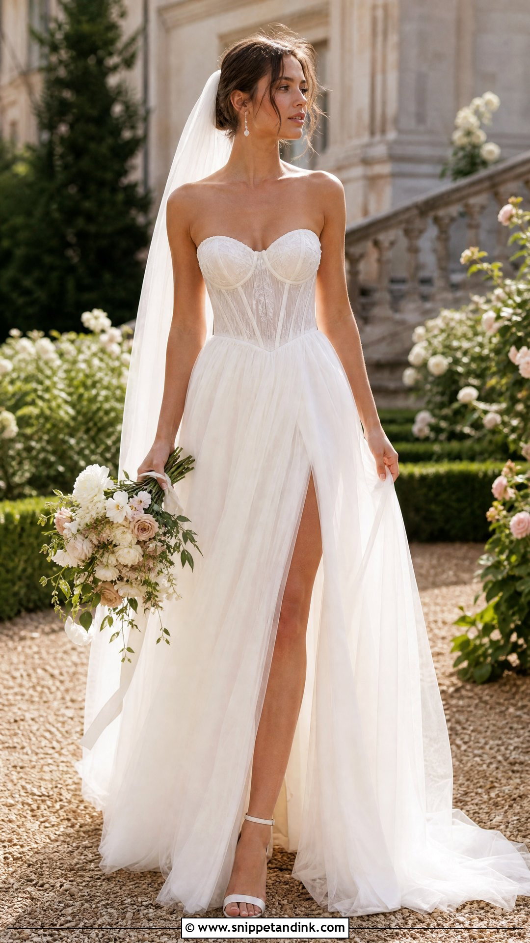 Corset Bodice Bridal Gown - Snippet and Ink - 25 Elegant Bridal Gown Ideas