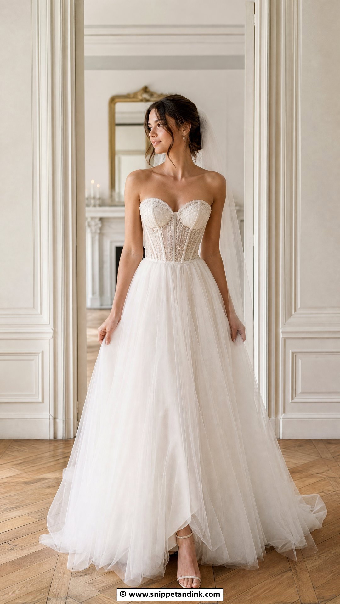 Corset Bodice Bride Dress - Snippet and Ink - 35 Bride Dress Ideas