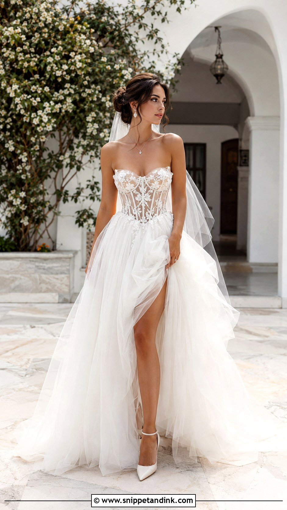 Corset Bodice Fairy Bride Dress - Snippet and Ink - 20 Fairy Bride Dress Ideas