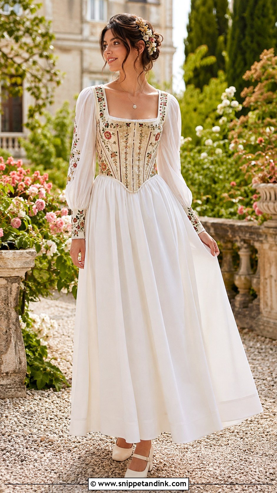 Corset Bodice Folk Wedding Dress - Snippet and Ink - 20 Folk Wedding Dress Ideas