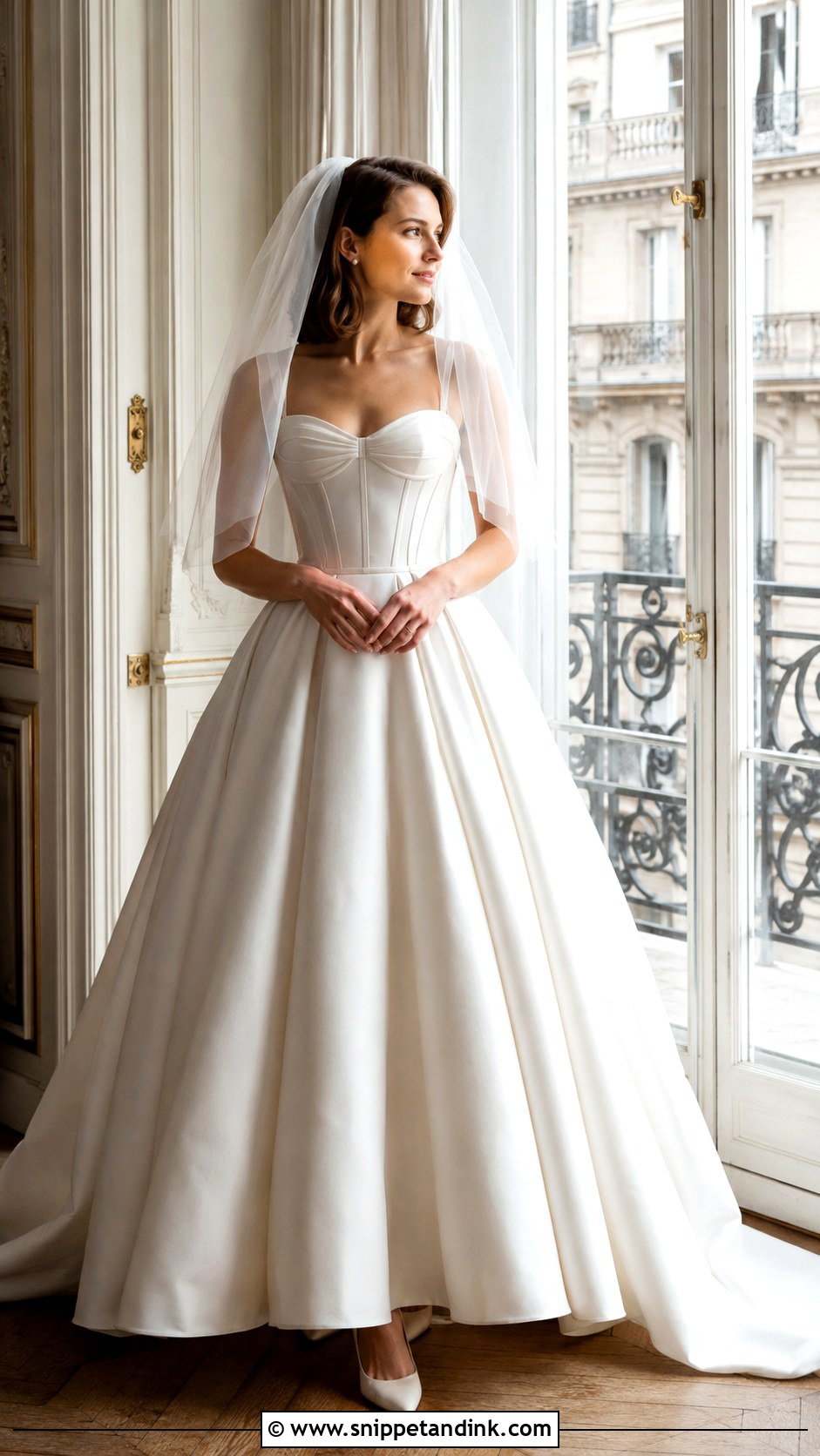 Corset Bodice French Wedding Dress - Snippet and Ink - 20 French Wedding Dresses