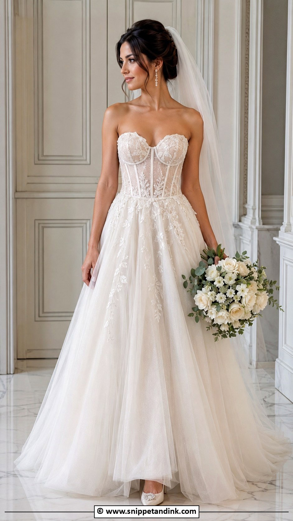 Corset Bodice Wedding Dress - Snippet and Ink - 35 Wedding Dresses