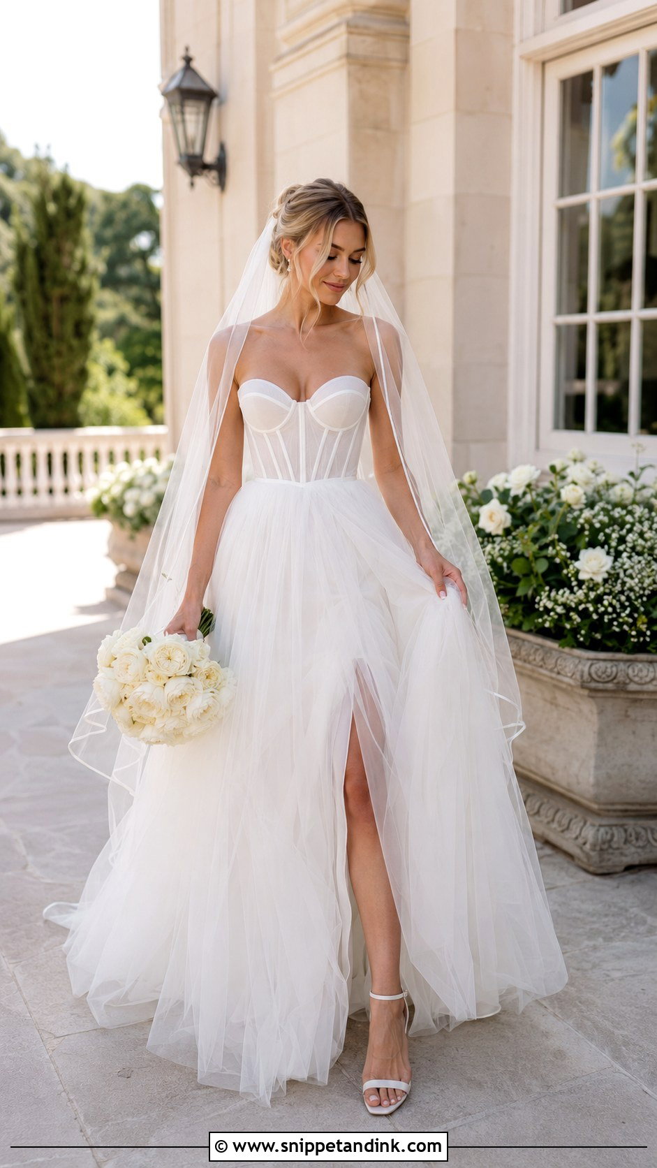 Corset Bodice Wedding Dress - Snippet and Ink - 20 I Said Yes to the Dress Ideas