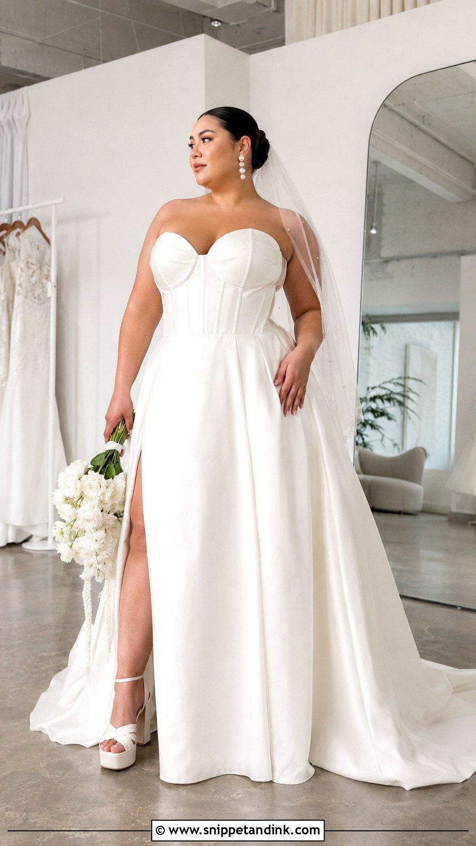 Corset Bodice Wedding Dress - Snippet and Ink - 20 Plus Wedding Dresses
