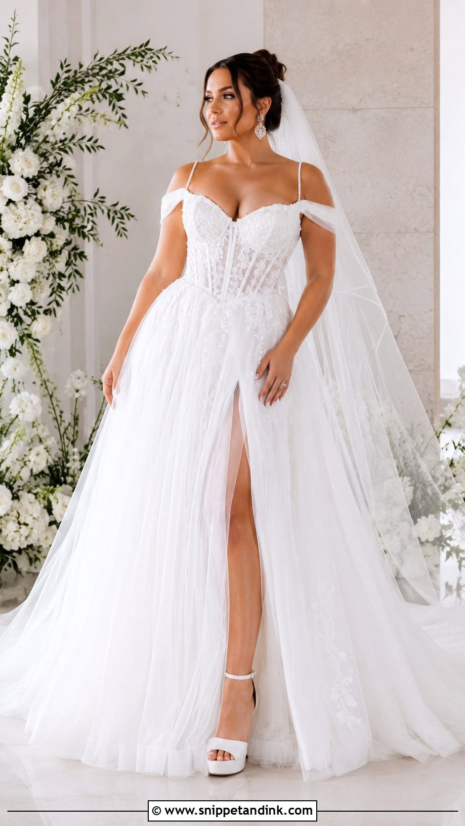 Corset Bodice Wedding Dress - Snippet and Ink - 20 Wedding Dresses for Curvy Women