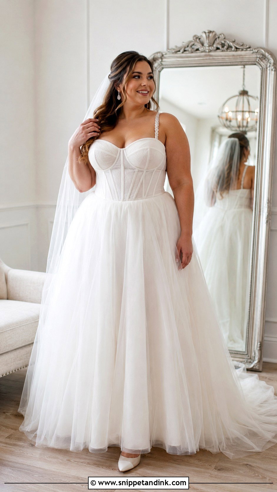 Corset Bodice Wedding Dress - Snippet and Ink - 20 Wedding Dresses for Plus Size Women