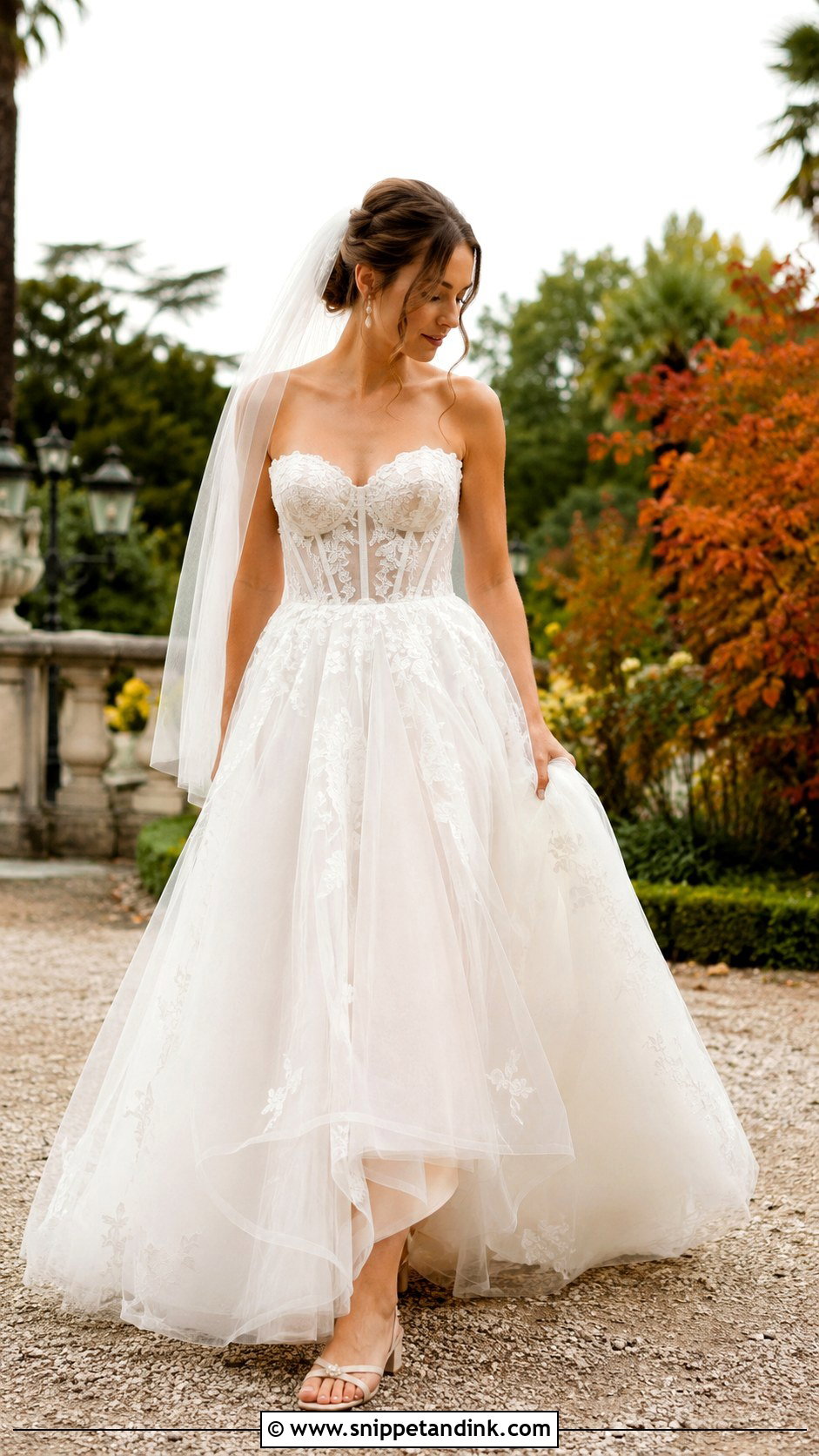 Corset Bodice Wedding Dress - Snippet and Ink - 25 Fall Wedding Dresses Bride