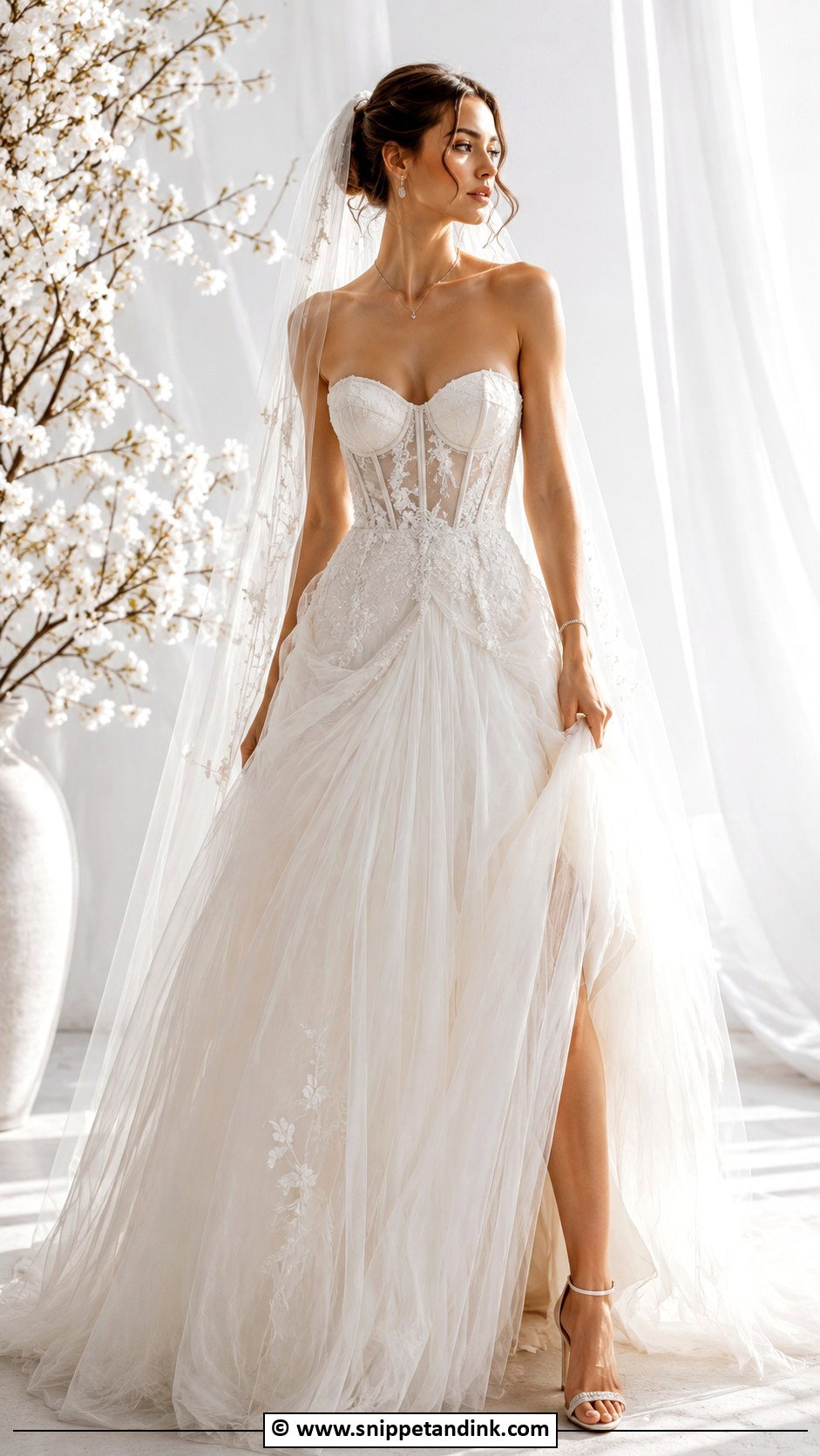 Corset Bodice Wedding Dress - Snippet and Ink - 30 Fairy Tale Wedding Dress Ideas