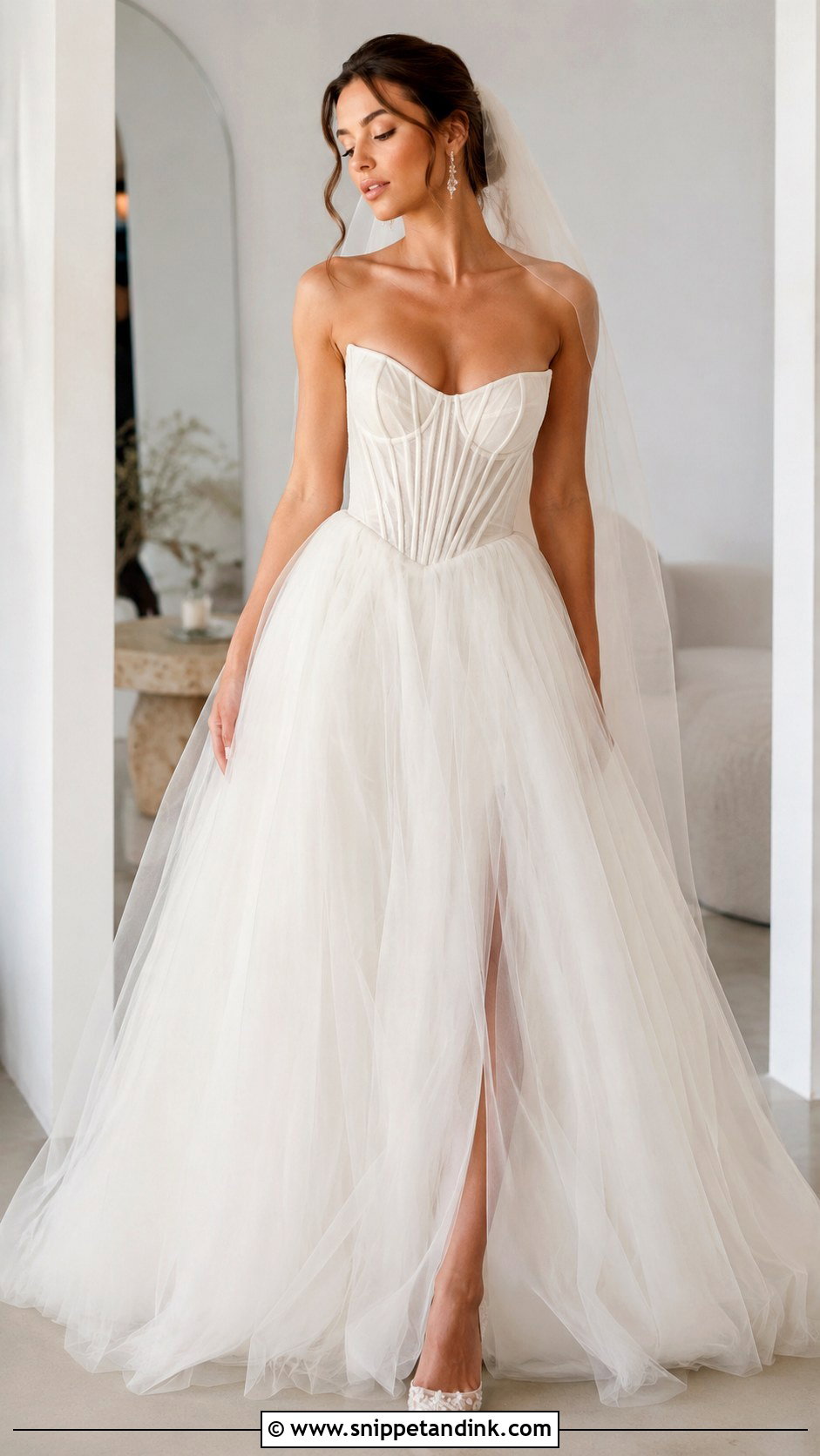 Corset Bodice Wedding Dress - Snippet and Ink - 20 Faith Kelly Wedding Dress Ideas
