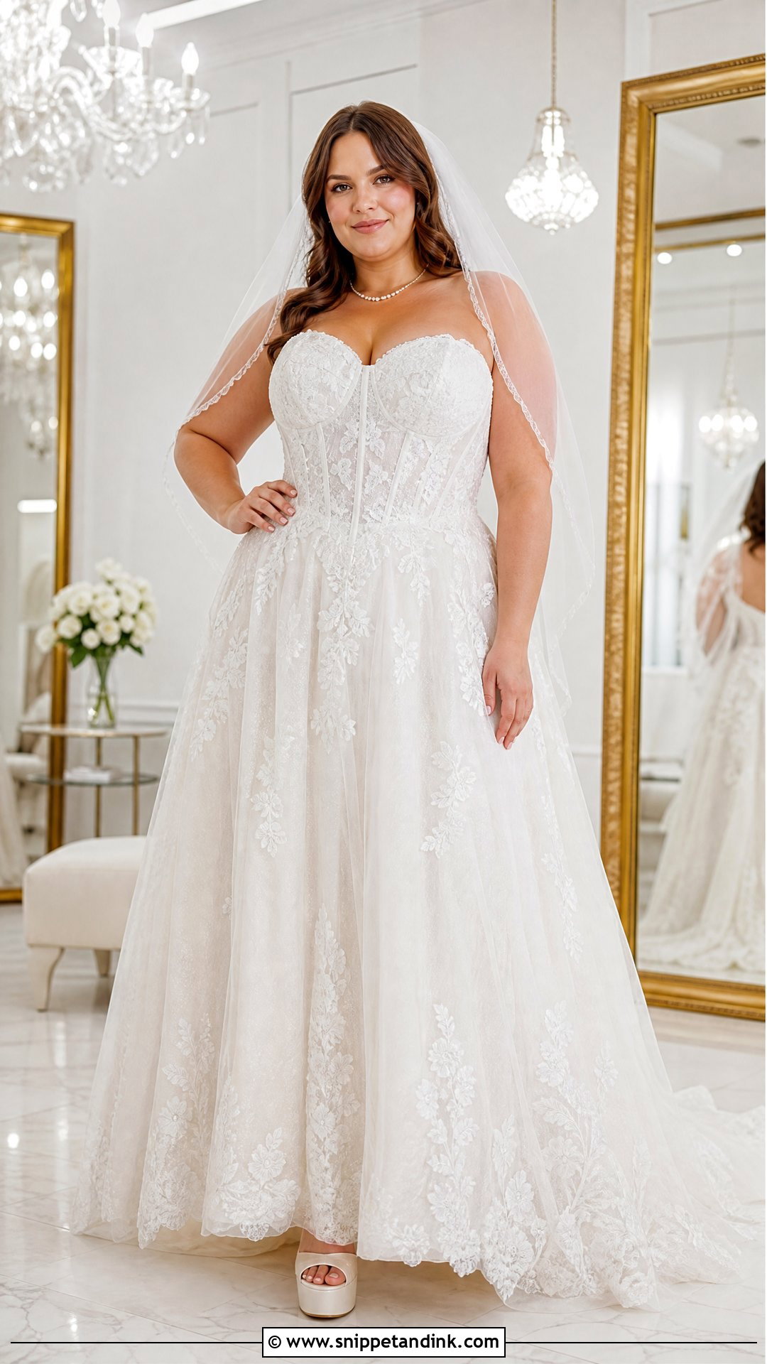 Corset Bodice Wedding Dress - Snippet and Ink - 20 Wedding Dresses for Chubby Brides