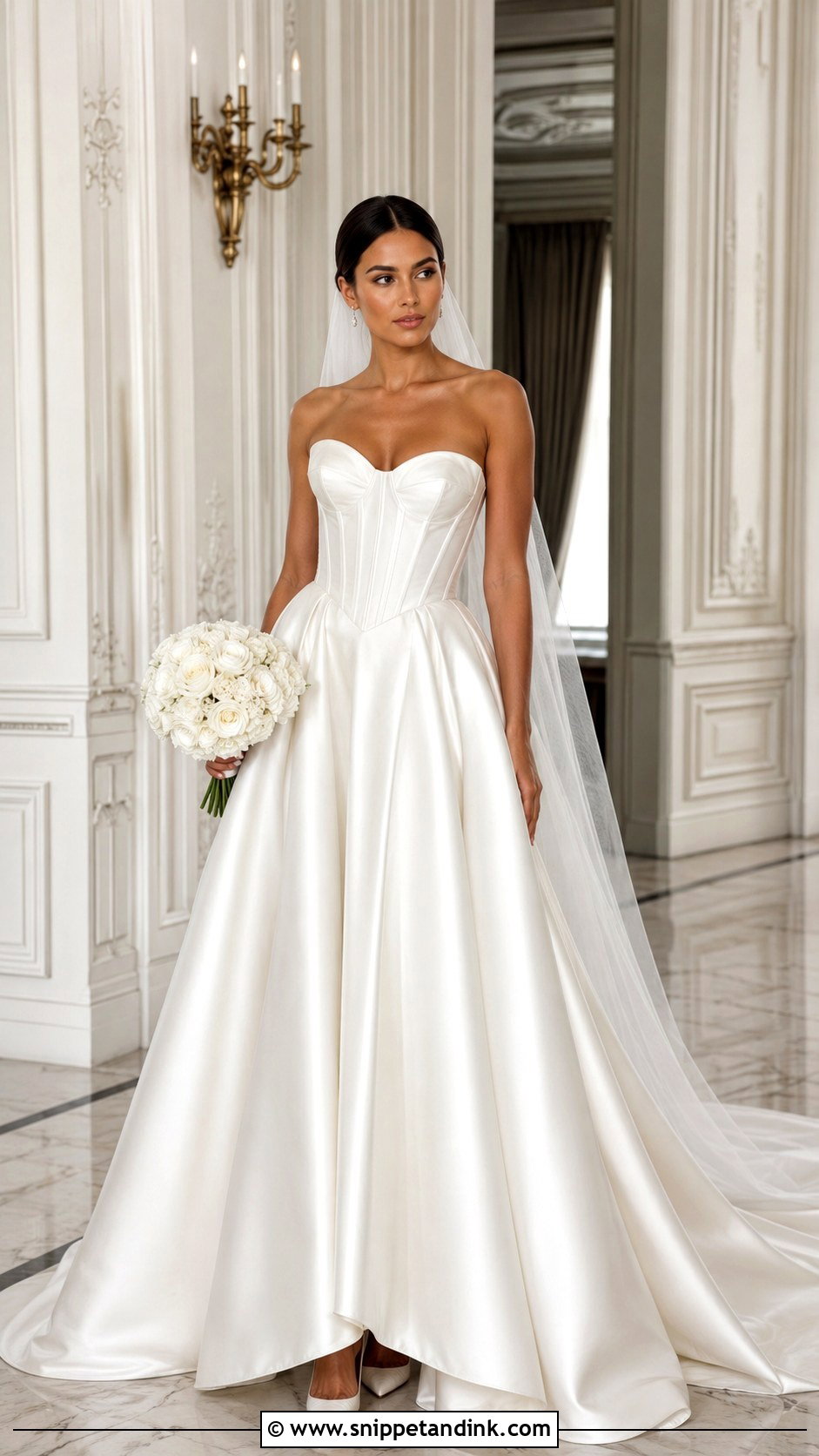 Corset Bodice Wedding Gown - Snippet and Ink - 20 Modern Wedding Gown Ideas