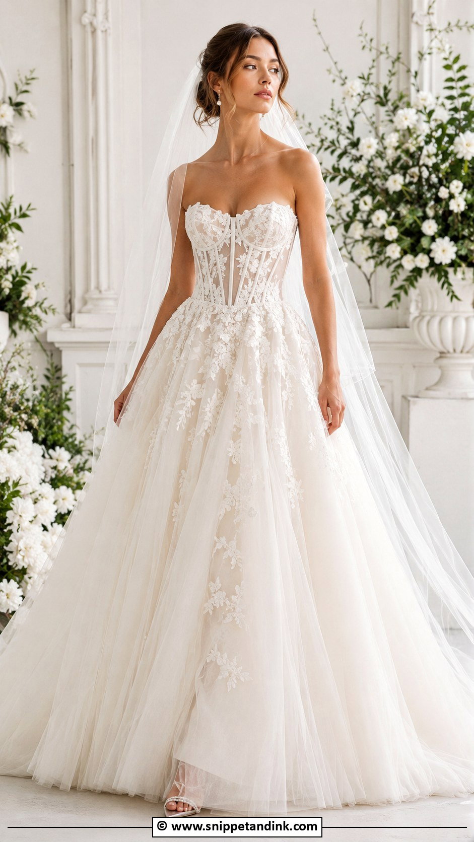 Corset Bodice Wedding Gown - Snippet and Ink - 30 Couture Wedding Gowns