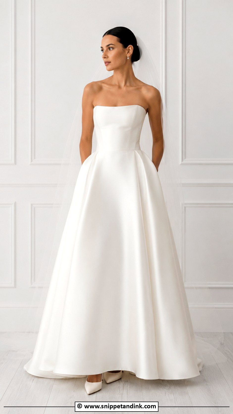 Corset Bodice Wedding Gown - Snippet and Ink - 25 Minimalist Wedding Gown Ideas