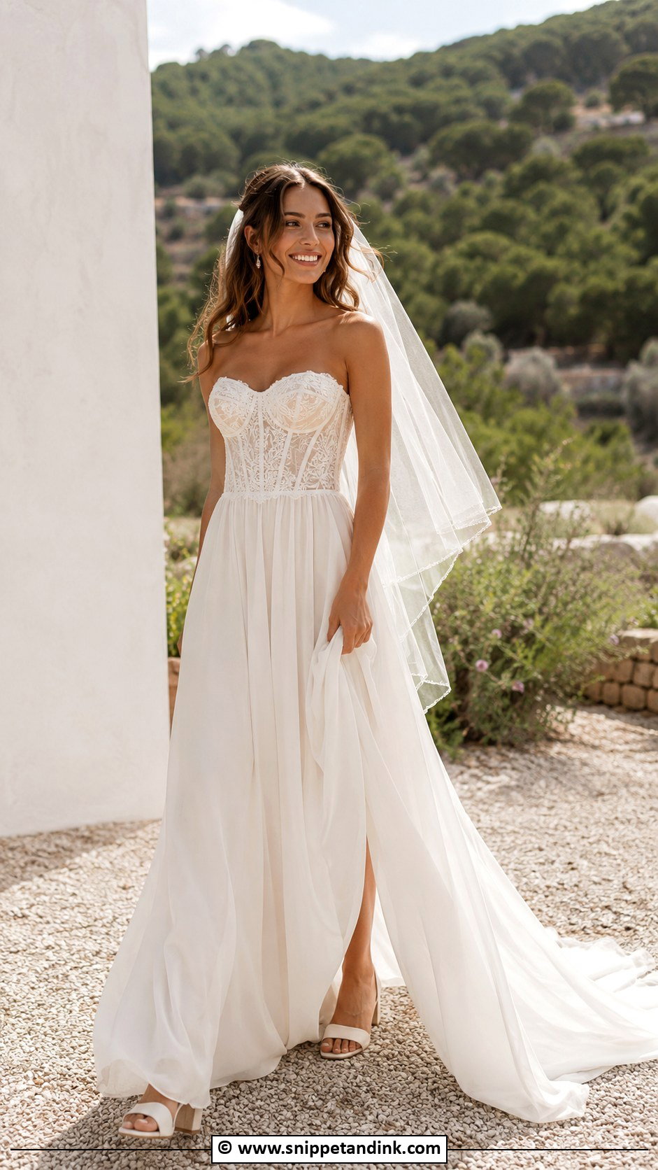 Corset Boho Wedding Dress - Snippet and Ink - 30 Corset Wedding Dresses