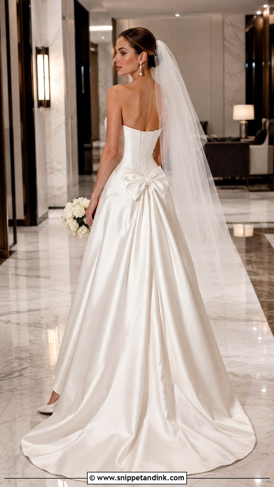 Corset Bow Back Wedding Dress - Snippet and Ink - 20 Bow Back Wedding Dress Ideas