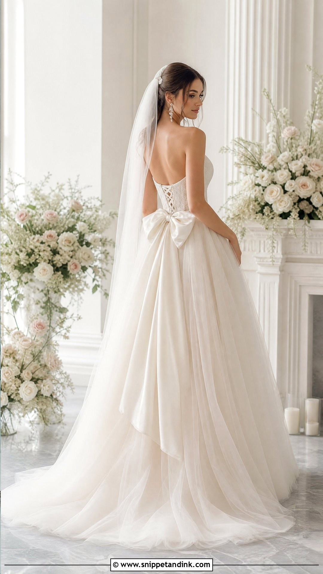 Corset Bow Wedding Dress - Snippet and Ink - 25 Bow Wedding Dress Ideas