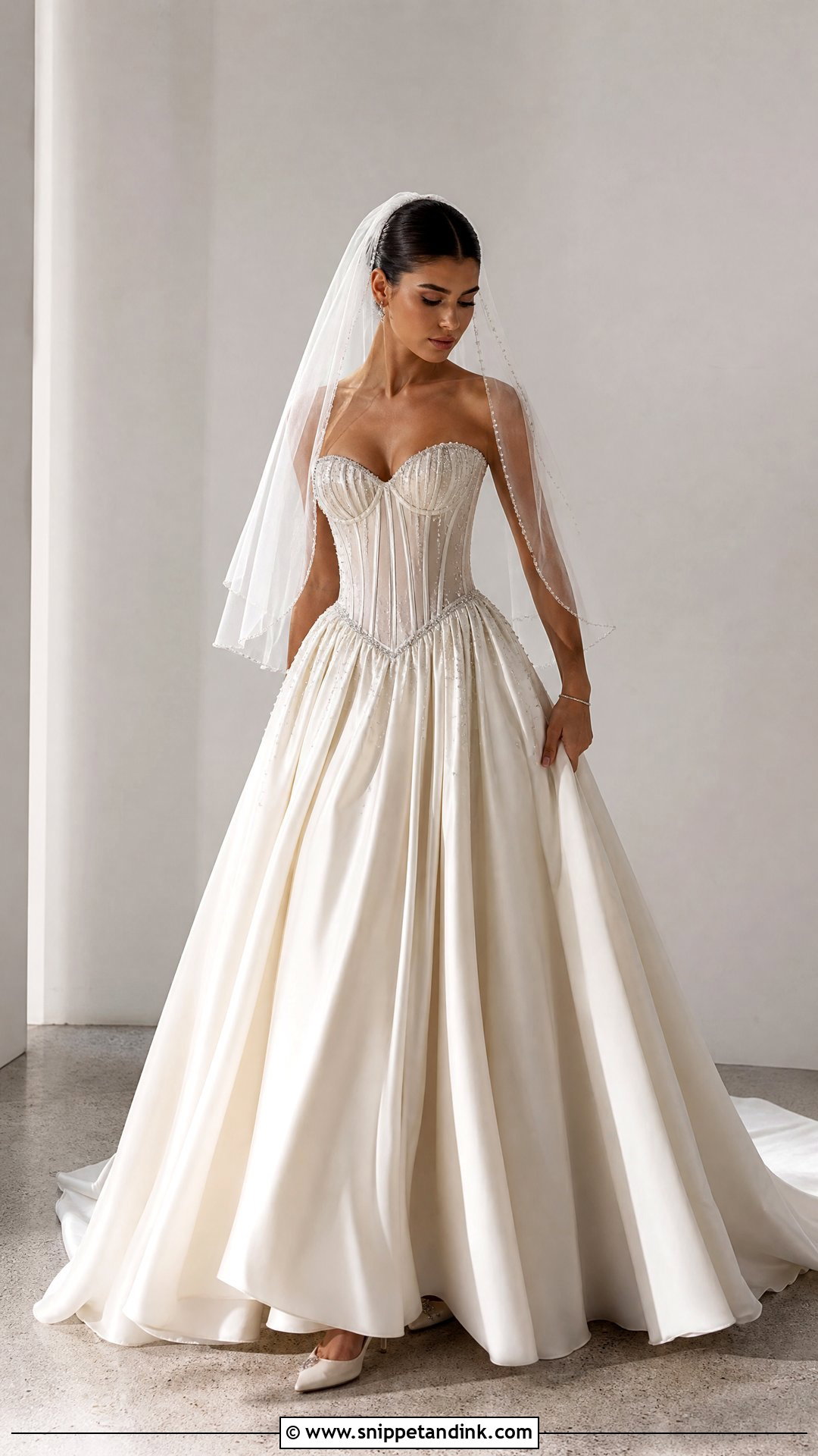 Corset Bridal Ball Gown - Snippet and Ink - 25 Bridal Ball Gown Ideas