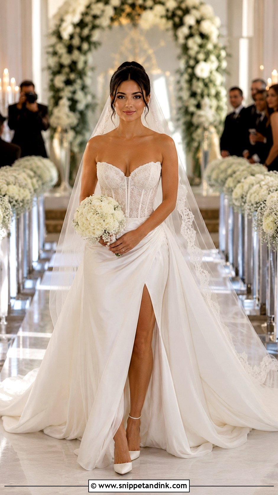 Corset Bridal Dress With Train - Snippet and Ink - 25 Corset Bridal Dress Ideas