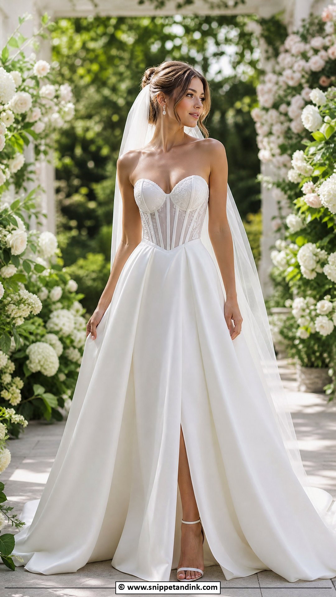 Corset Bridal Gown Outfit - Snippet and Ink - 35 Bridal Outfit Ideas