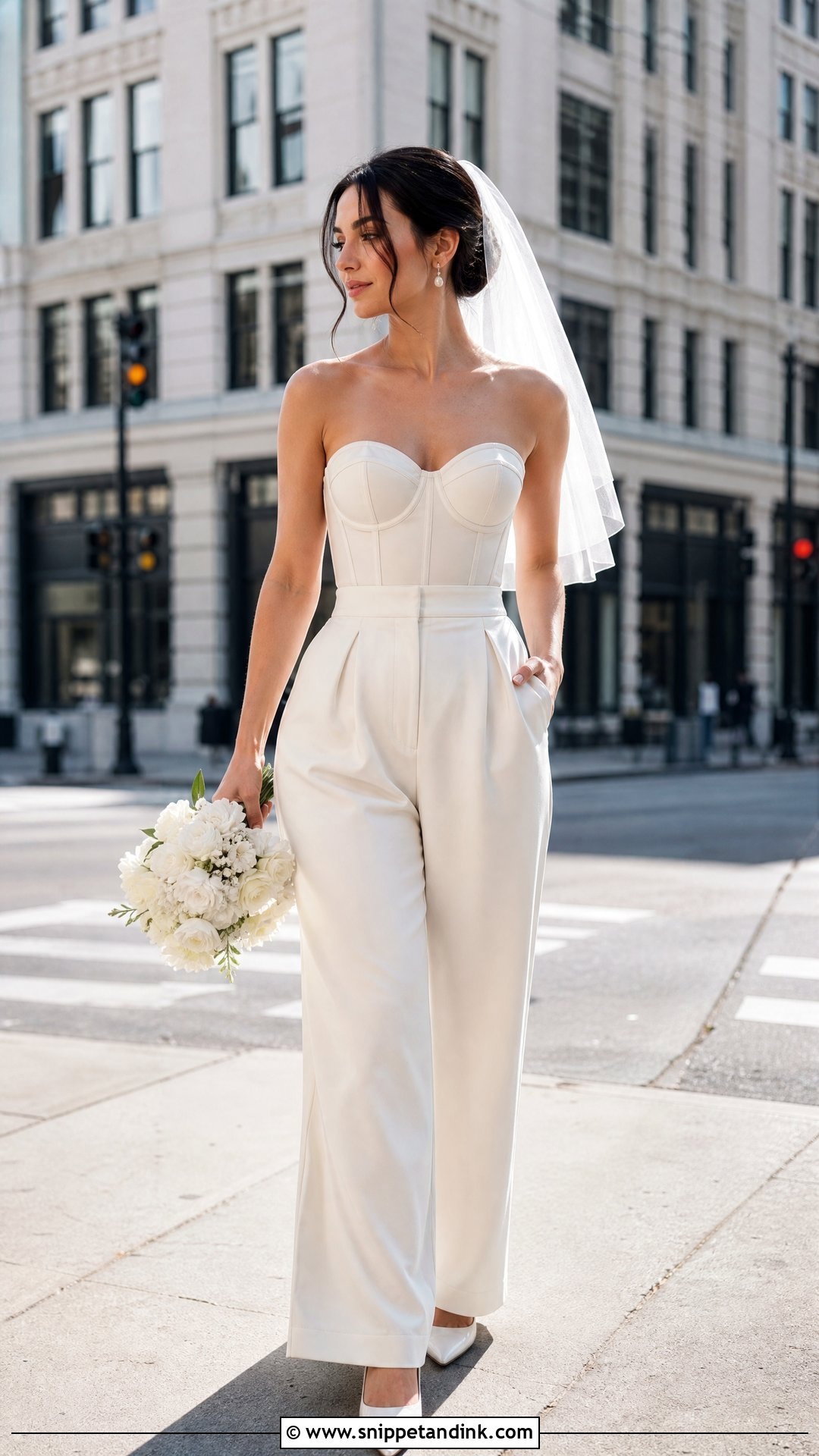 Corset Bride Pants Outfit - Snippet and Ink - 25 Corse Bride Ideas