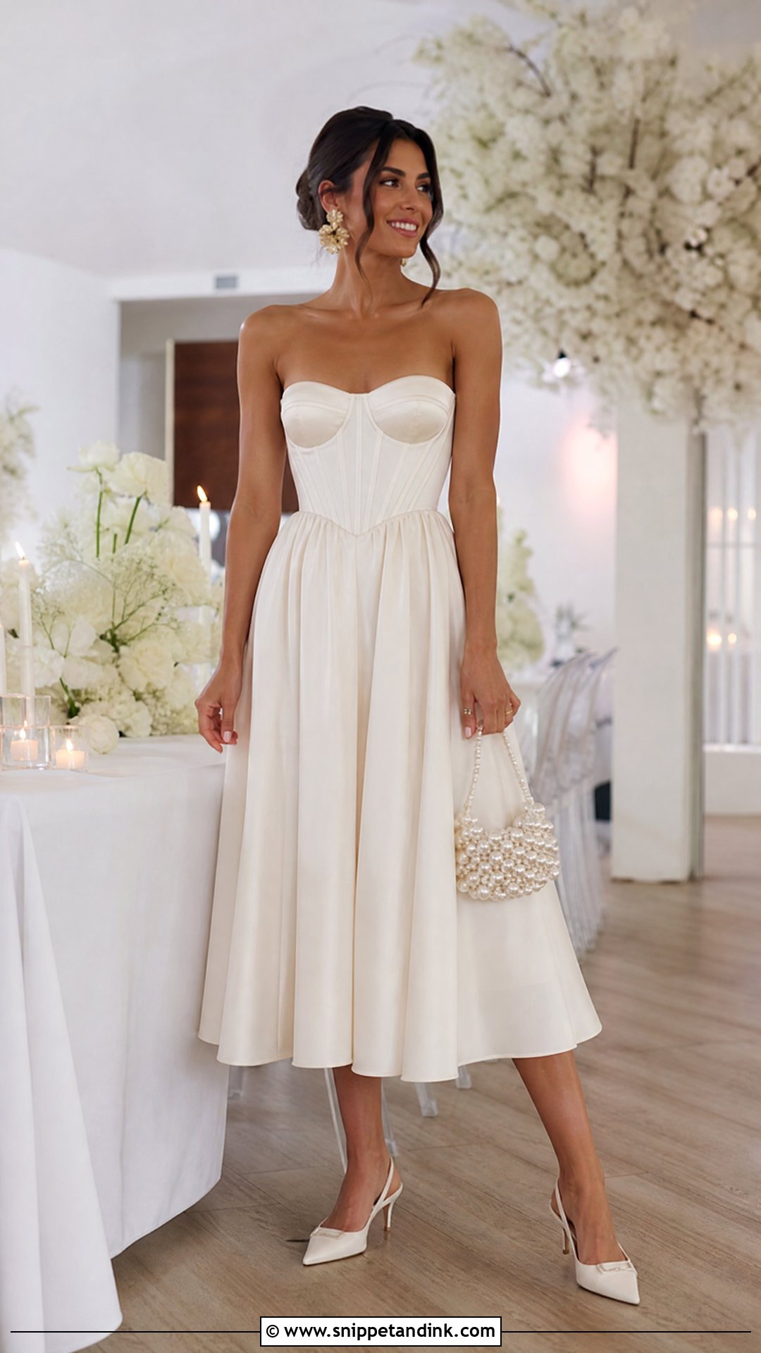 Corset Bride Reception Dress - Snippet and Ink - 25 Corse Bride Ideas