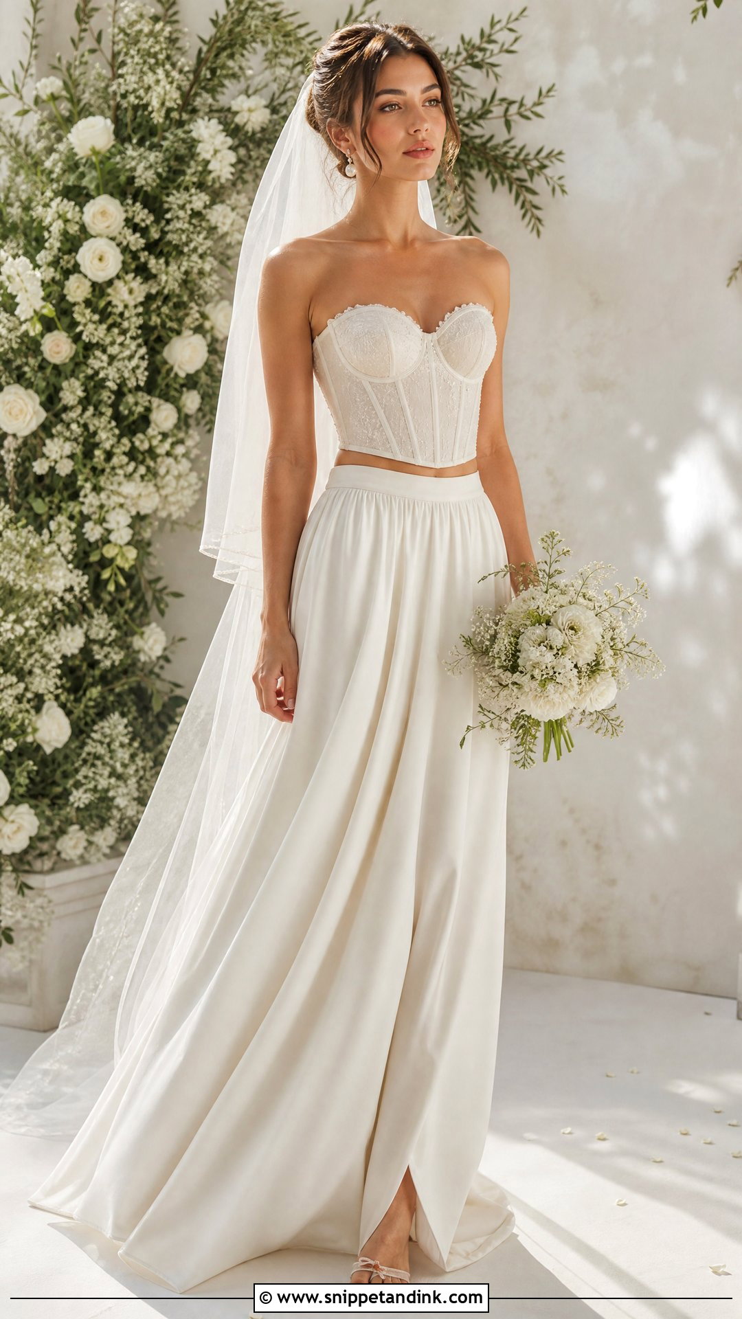 Corset Bride Two Piece Set - Snippet and Ink - 25 Corse Bride Ideas