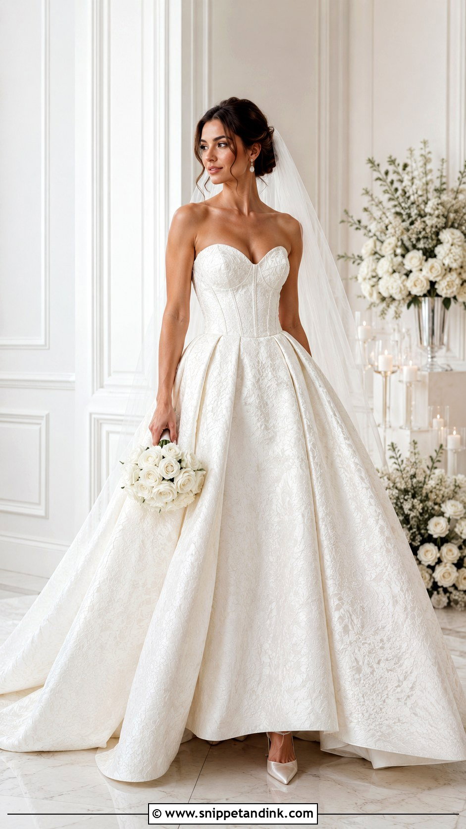 Corset Brocade Wedding Dress - Snippet and Ink - 25 Brocade Wedding Dress Ideas