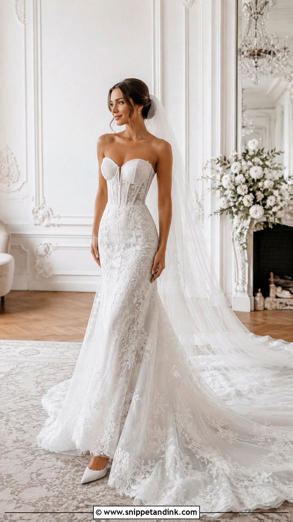 Corset Cathedral Wedding Dress - Snippet and Ink - 30 Cathedral Wedding Dress Ideas