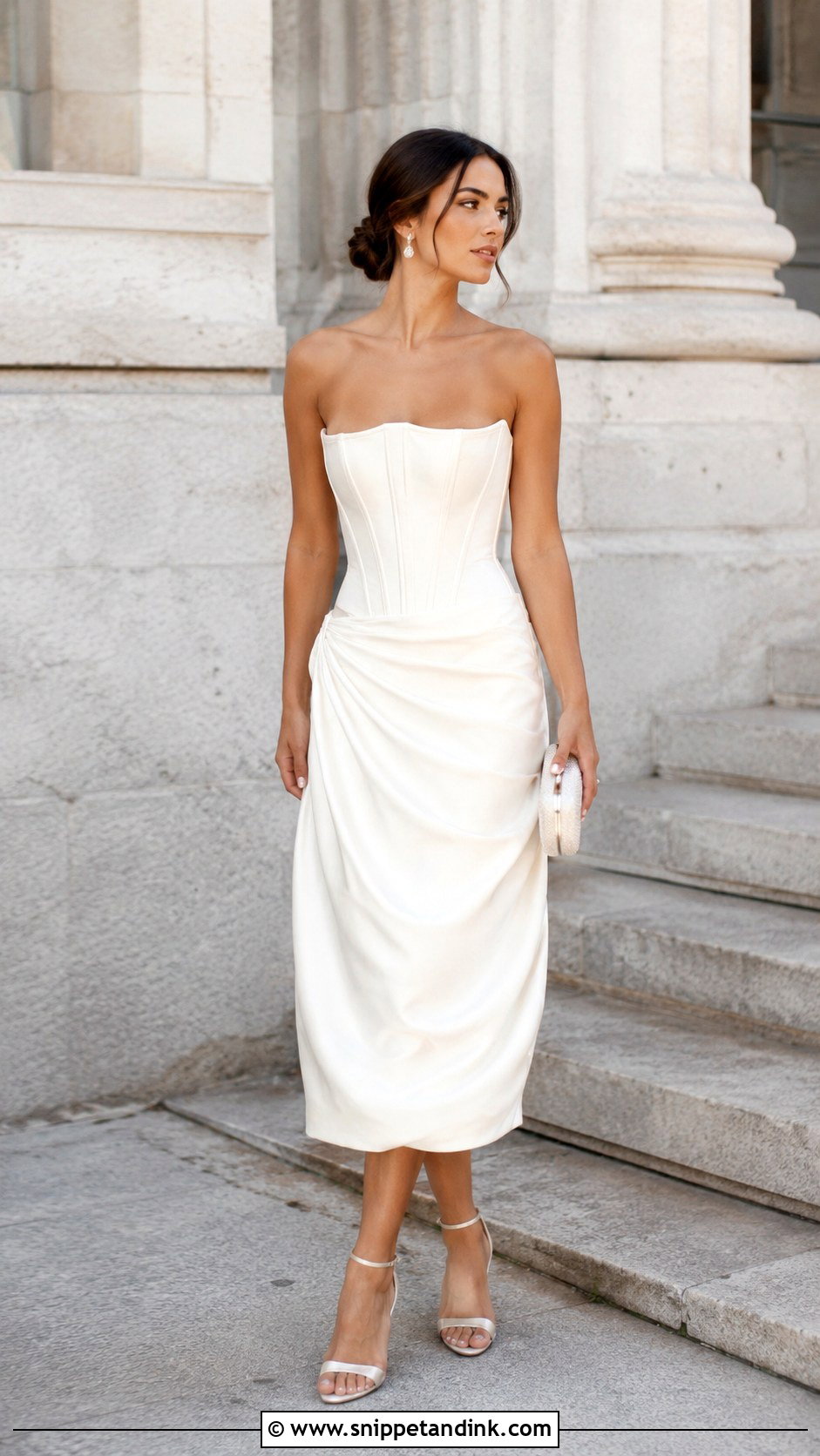 Corset Courthouse Wedding Dress - Snippet and Ink - 25 Courthouse Wedding Dresses