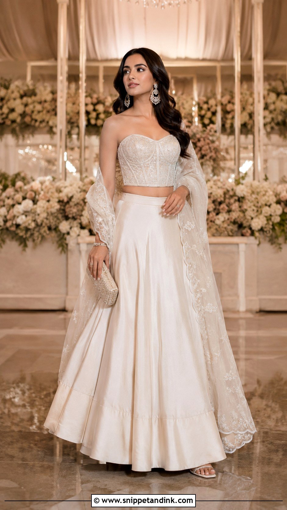 Corset Crop Top And Skirt For Wedding - Snippet and Ink - 25 Skirt and Crop Top Indian Weddings Ideas