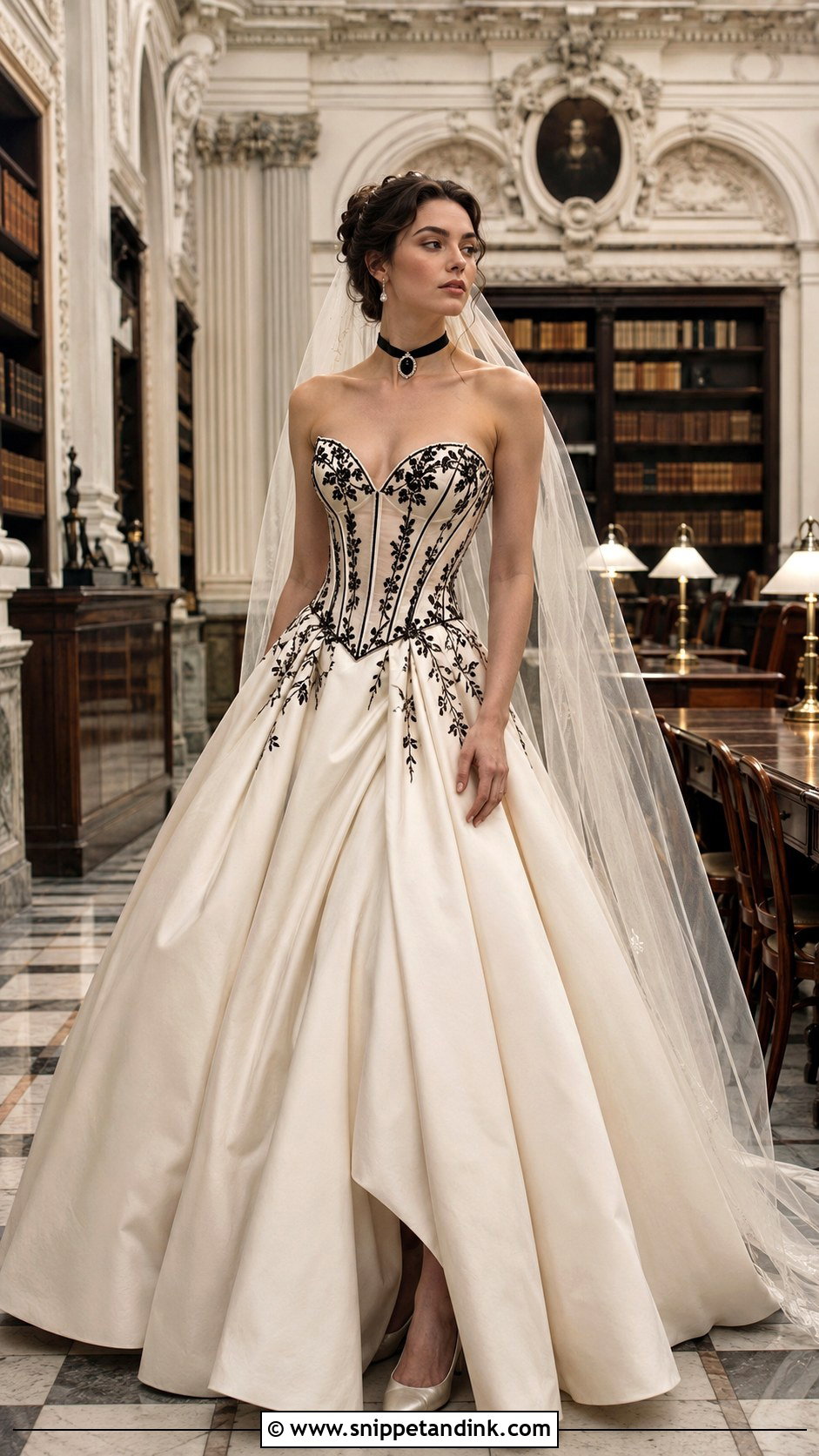 Corset Dark Academia Wedding Dress - Snippet and Ink - 20 Dark Academia Wedding Dress Ideas