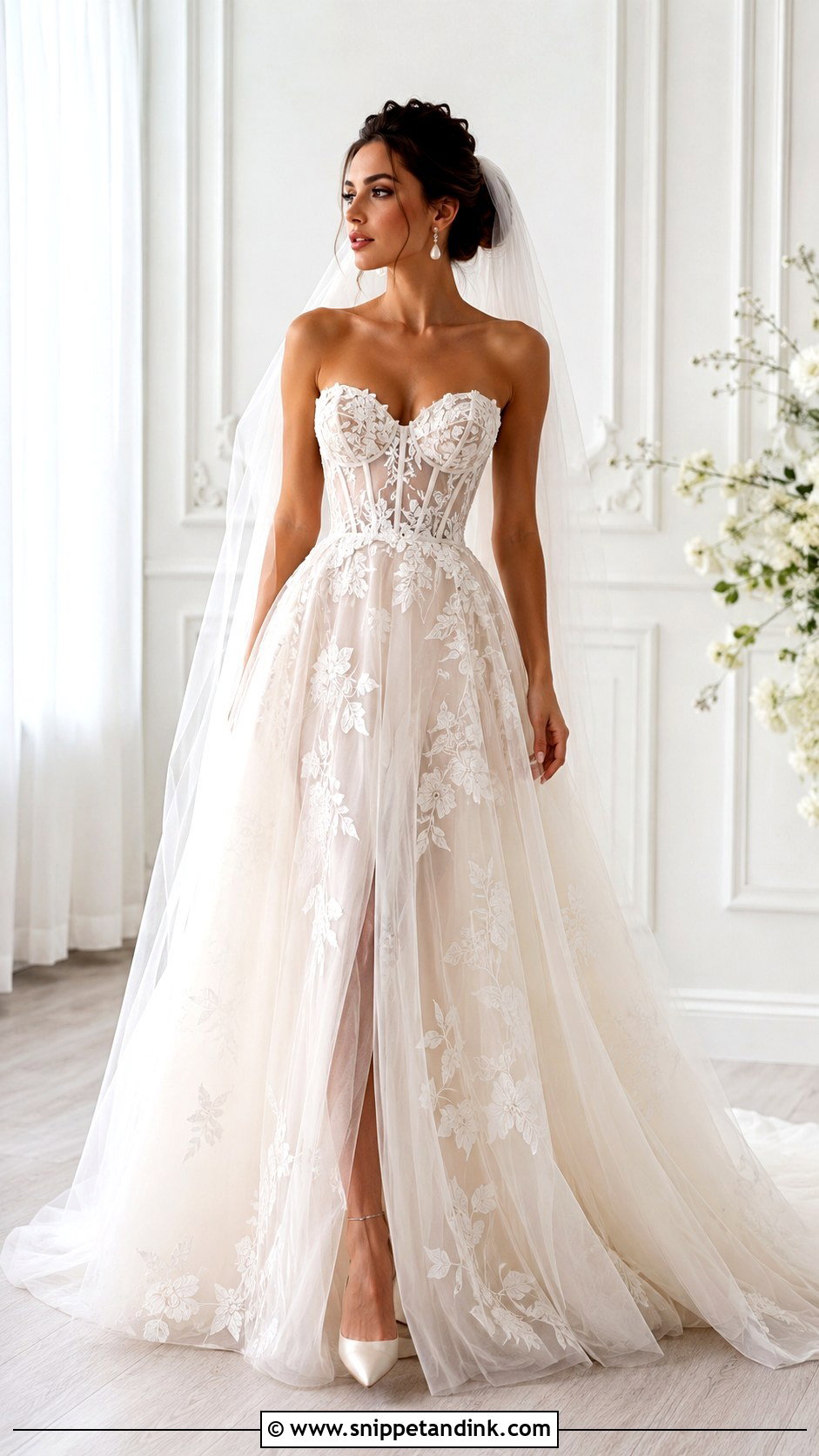 Corset Embroidery Wedding Dress - Snippet and Ink - 25 Embroidery Wedding Dress Ideas