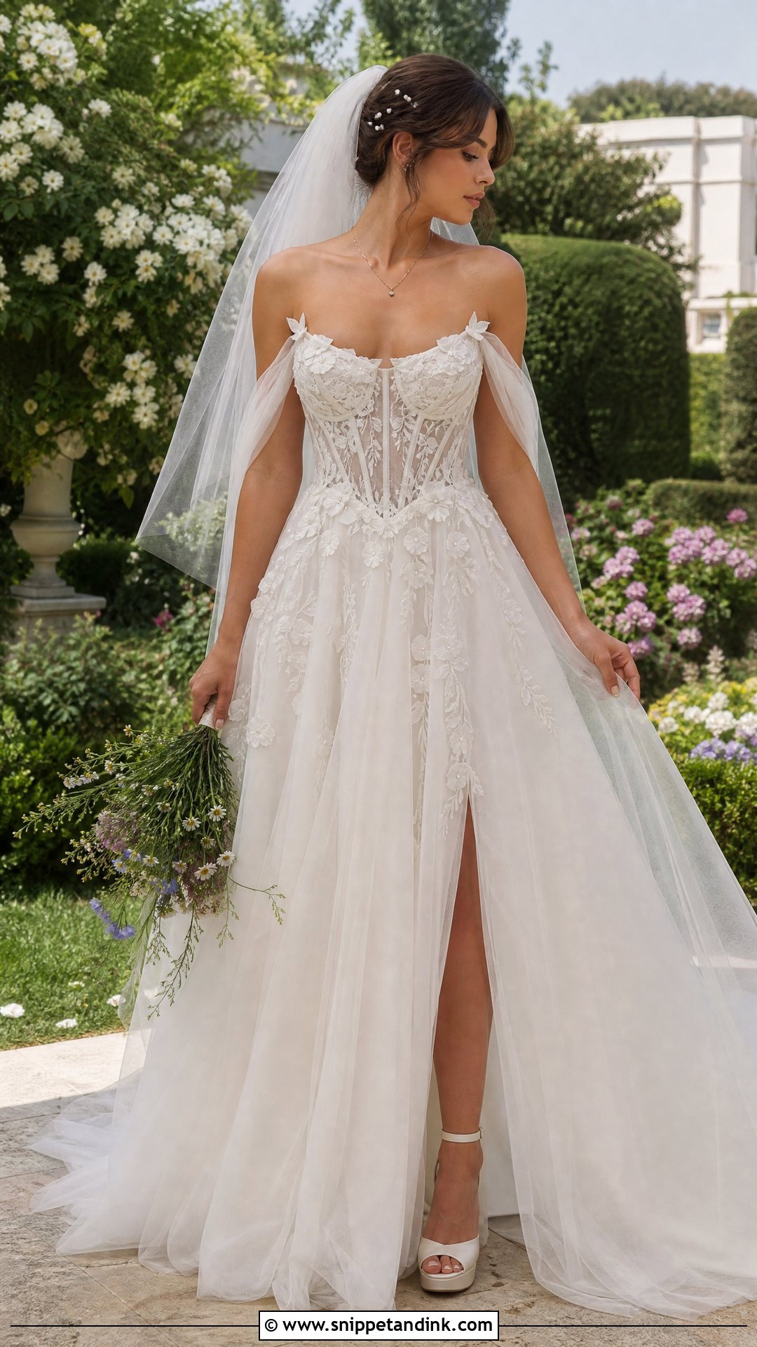 Corset Fairy Garden Wedding Dress - Snippet and Ink - 20 Fairy Garden Wedding Dress Ideas