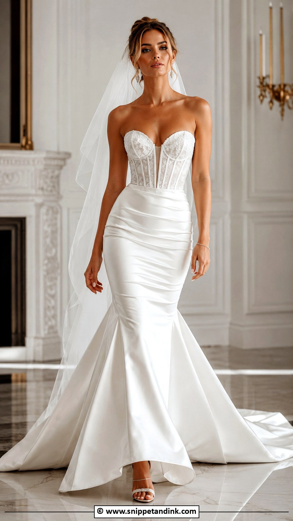 Corset Fishtail Wedding Dress - Snippet and Ink - 25 Fishtail Wedding Dress Ideas