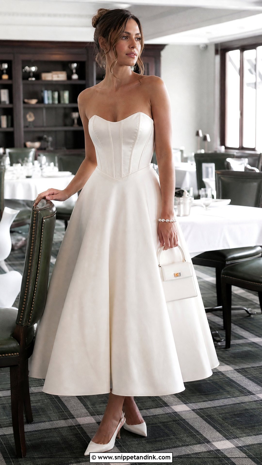 Corset Fit And Flare Rehearsal Dinner Dress - Snippet and Ink - 20 Unique Rehearsal Dinner Dress Ideas