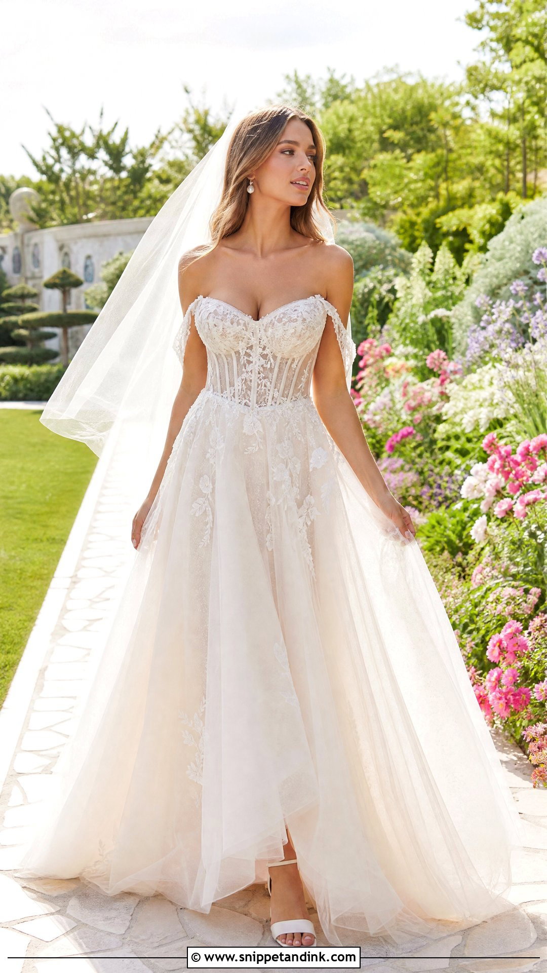 Corset Garden Wedding Gown - Snippet and Ink - 25 Garden Wedding Gown Ideas