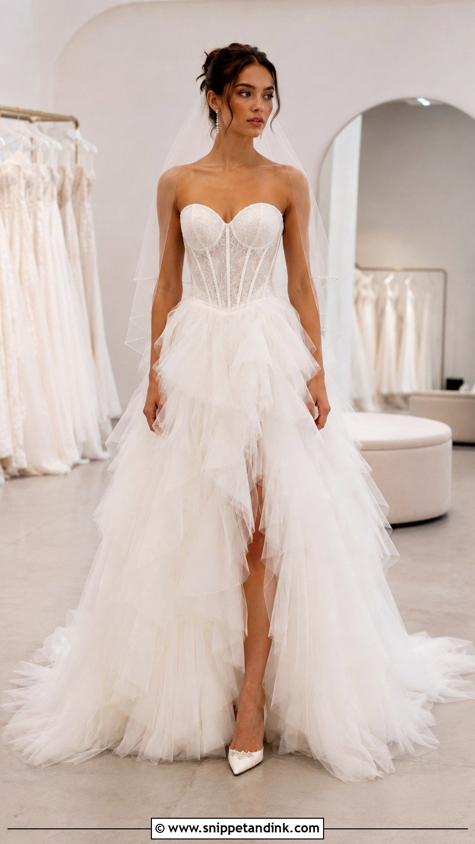 Corset Heart Shaped Wedding Dress - Snippet and Ink - 20 Heart Shaped Wedding Dress Ideas