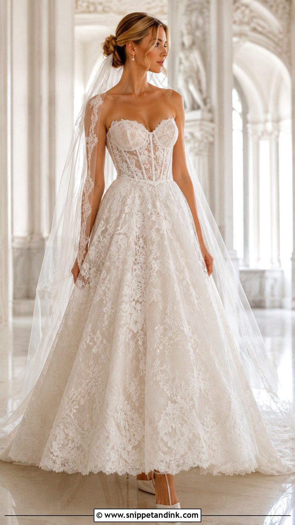 Corset Irish Lace Wedding Dress - Snippet and Ink - 20 Irish Lace Wedding Dress Ideas