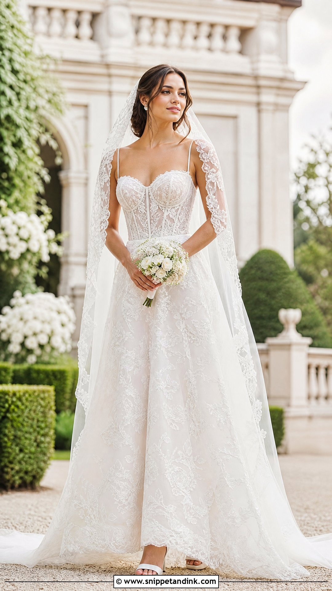 Corset Lace A Line Wedding Dress - Snippet and Ink - 20 Wedding Dress 2025 Bride Ideas