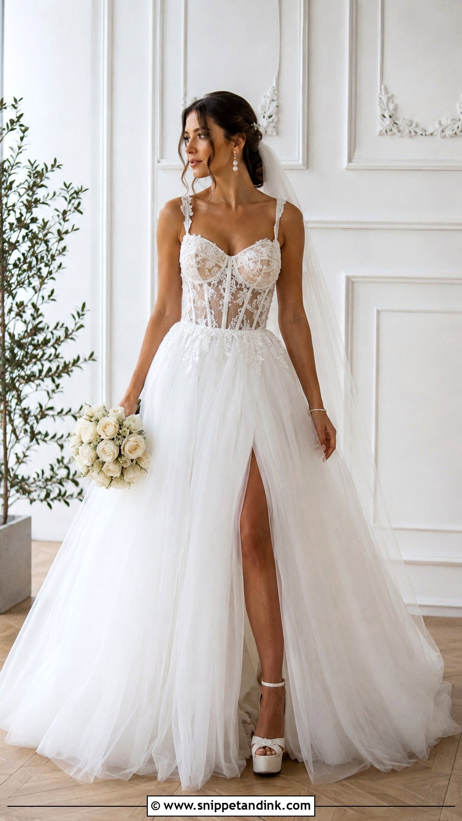 Corset Lace Ballgown Wedding Dress - Snippet and Ink - 25 Wedding Dresses Lace Ballgown